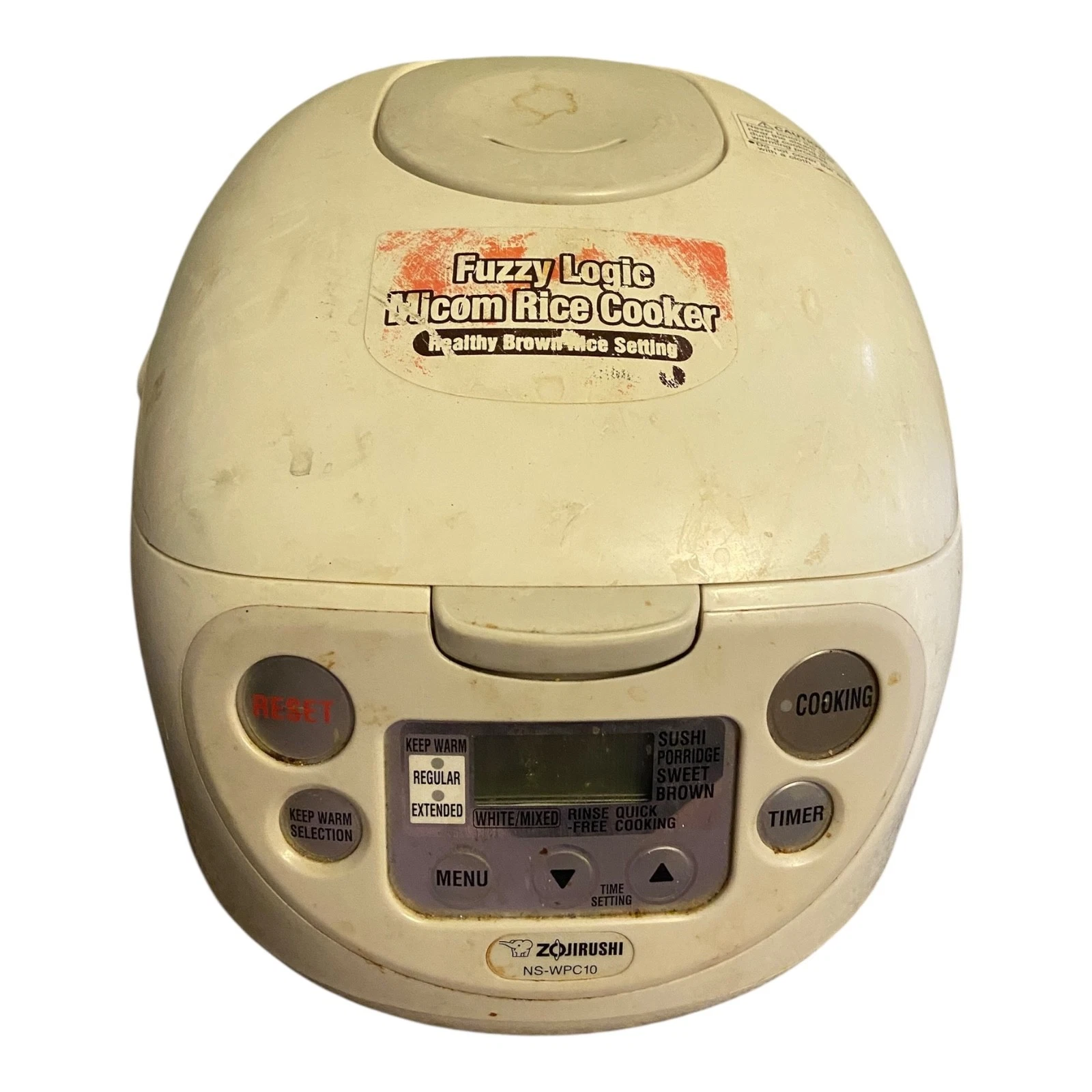 🍉 Zojirushi NS-WPC10 Rice Cooker Warmer 5.5 Cups - Tested/Works DAMAGED LID FL