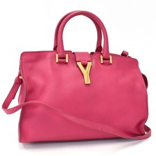 Borsa a tracolla SAINT LAURENT PARIS Petit Cabas 2 vie linea Y pelle rosa donna