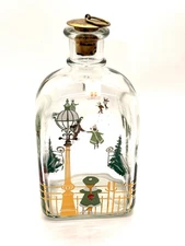 Holmegaard Of Copenhagen Juleflaske Christmas Dram Bottle Vintage 1988 Denmark