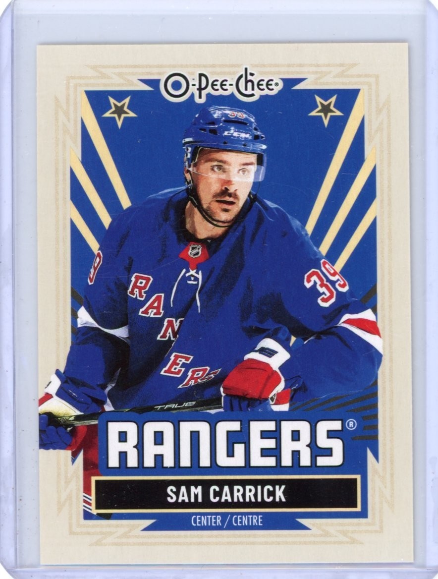 2025-26 O-Pee-Chee Sam Carrick OPC Retro #183 - New York Rangers