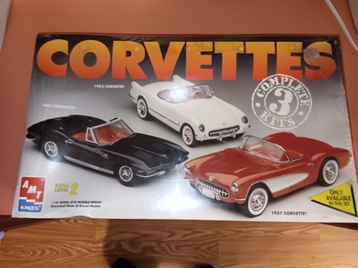 AMT #8176, Vintage 3  Corvette Kit  '53, '57,  '63,   Old stock Original , 1993