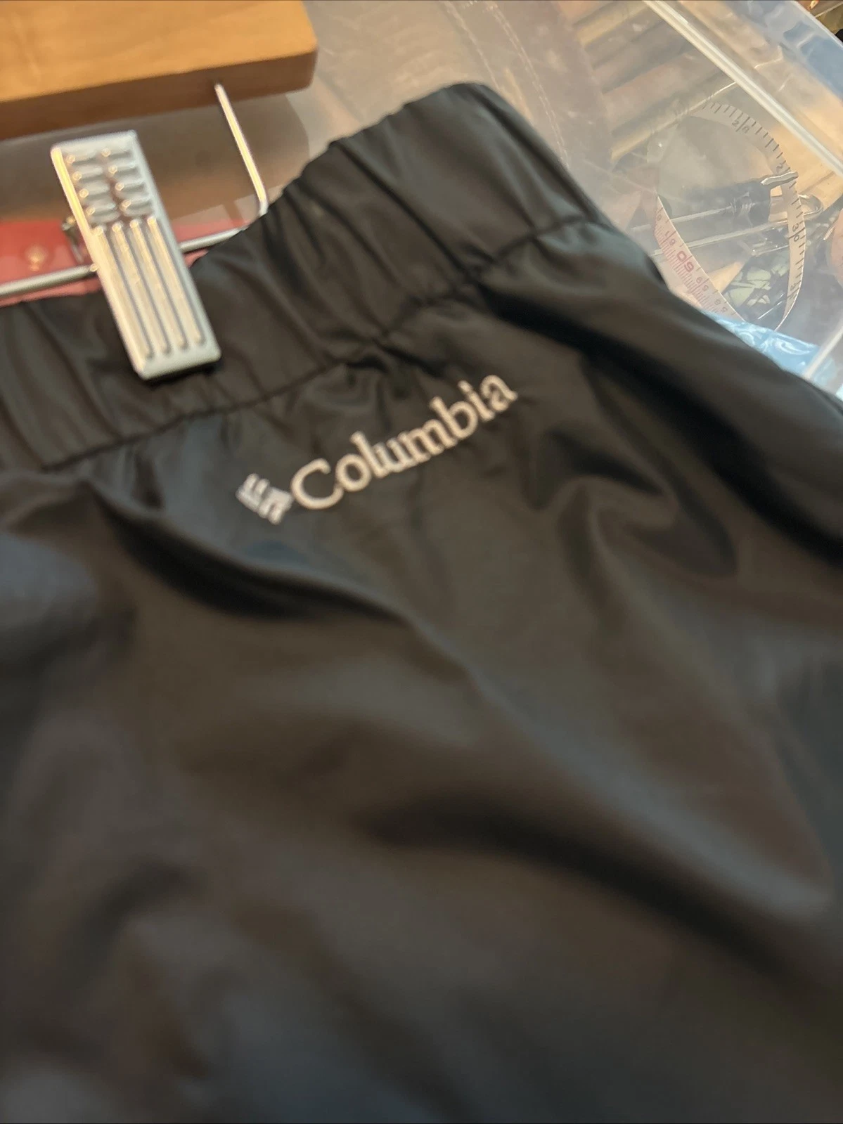 NWT Columbia Storm Surge Pants Women's 1X Regular Black Omni Tech Waterproof $60