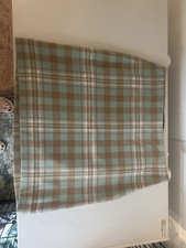 Talbots Women's Blue/Tan Plaid Wool Blend Lined A Line Skirt Size 8 Petite