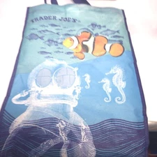 Trader Joe's Recycled Ocean Plastic Bag Reusable Shopping Grocery Tote Earth Day