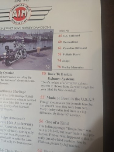 American Iron 1992 June Harley Davidson Motorcycles - Picture 8 of 16