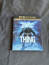 THE THING 4K ULTRA HD BLU RAY 2 DISC SET RARE OOP SLIPCOVER Horror Sci-fi