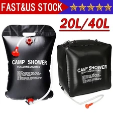 Solar Shower Bag 10 gallons/40L Solar Heating Camping Shower Bag for Camping