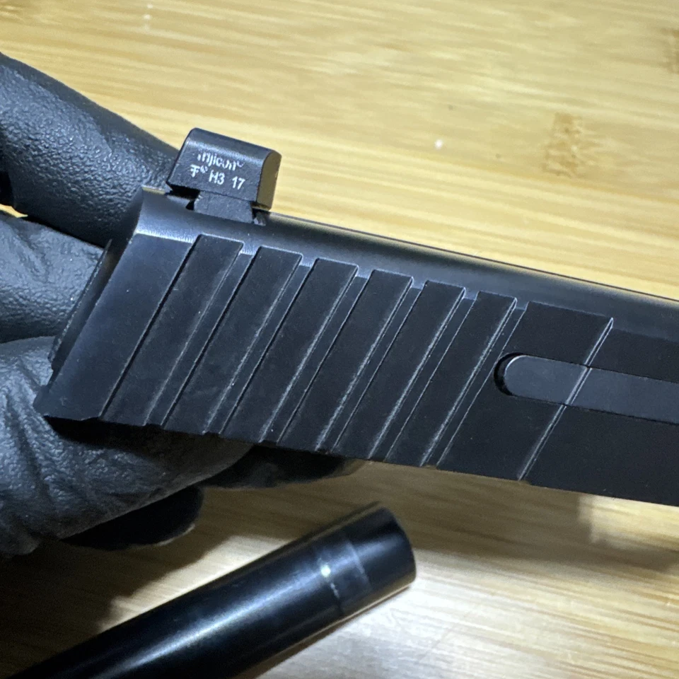 OEM FN 509 DIAPOSITIVA COMPLETA 4” MUELLE DE RETROCESO DE BARRIL 9 MM TAMAÑO COMPLETO NEGRO Foto 4 de 4