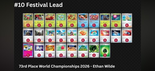 Pokemon Cards Rotation Pokemon TCG - Dipplin Festival Lead Deck List - Ready To Play ...