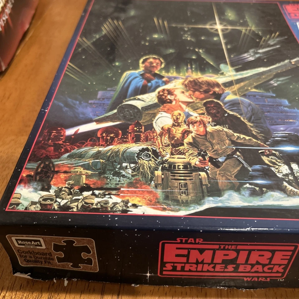 Star Wars The Empire Strikes Back 550 шт. головоломка 1996 Roseart запечатанная - Изображение 2 из 3