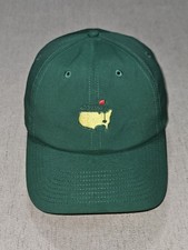 NWT Masters American Needle Strapback Hat Cap Embroidered Green Golf Augusta