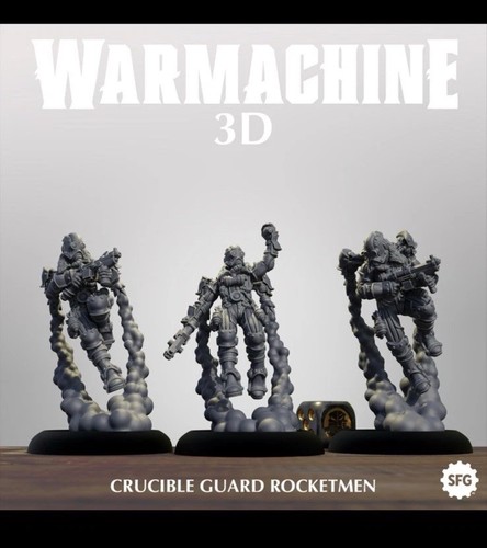 Warmachine Crucible Guard Rocketmen (5 models)