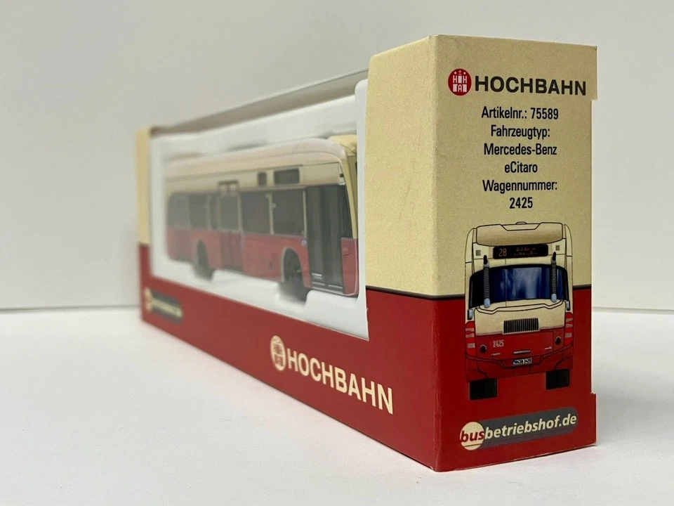 Rietze 75589 MB eCitaro Magirus-Deutz Wg. 2425 Hamburger Hochbahn HHA NEU & OVP - Bild 2 von 4
