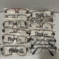 Lot Of 12 Vintage Clearvision Flexit 741 Glasses Frames