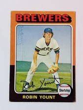 1975 Topps Robin Yount ROOKIE Card #223 Milwaukee Brewers VG-EX. rookie card picture