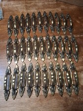 Vintage 1970 s Cabinet Pull/Handle Lot 3 Center 32 PC W/ Screws
