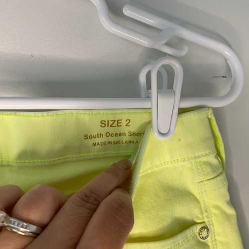 Lilly Pulitzer Neon Yellow Shorts Womens Size 2 South Ocean Short Summer Resort - Picture 4 of 7