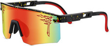 Two Sizes Baseball Sunglasses for Adults and Youth Boys Girls Kids UV400 Men Wom