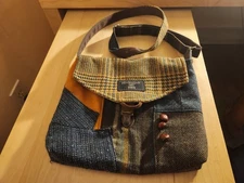 Finnigan Wool Crossbody Bag/Purse SMS Sew Much Style Handmade by Terry Lischka
