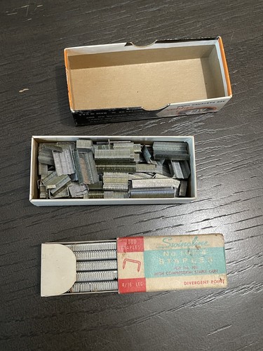 Vintage Staples Lot of 8 Boxes Complete/Incomplete Tot Heller Roberts Apex Speed - Afbeelding 11 van 11