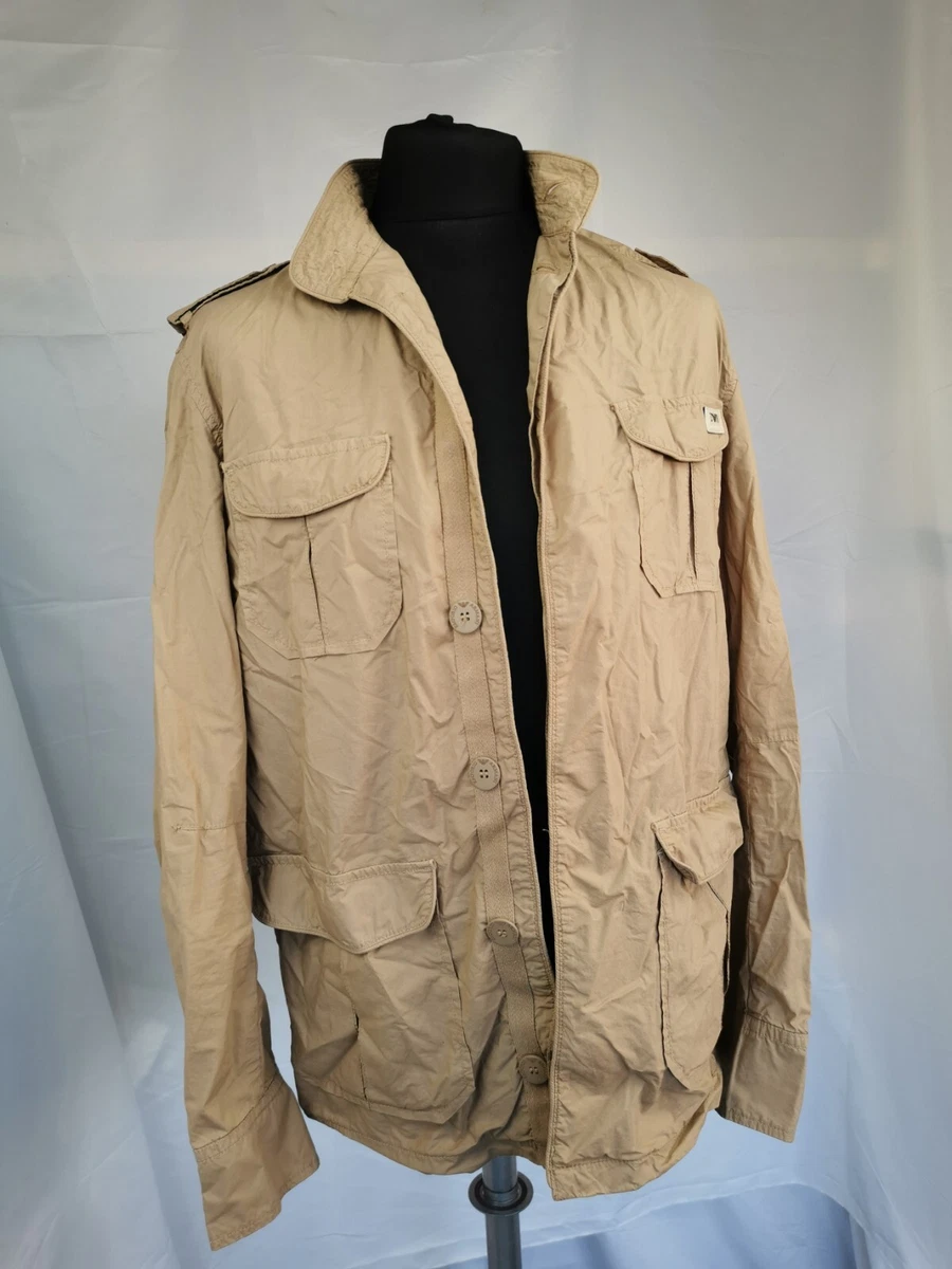 Emporio Armani Lightweight Jacket Beige Overshirt Men s UK Large