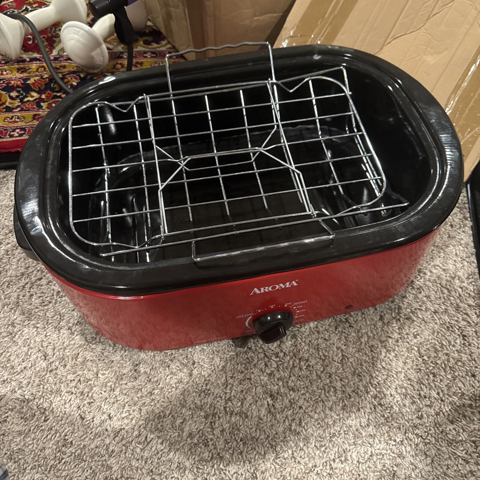 AROMA® 18Qt. Roaster Oven with High-Dome Lid (ART-718RH)