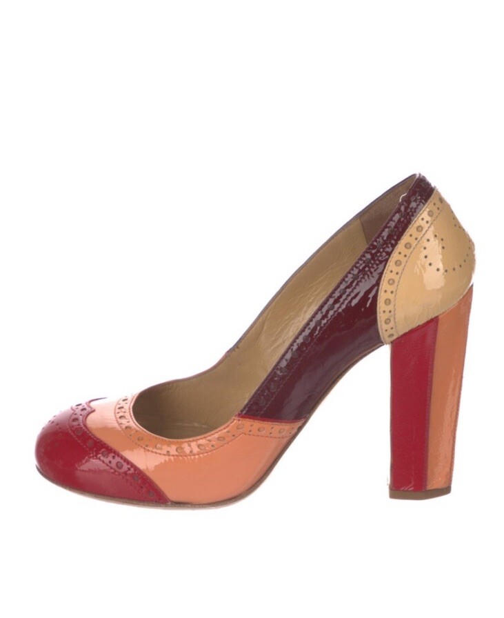 靴 Miu Miu Enamel Lnather Heels 38 Miu Miu Black Patent Leather Crystal Embellished Heel Closed