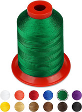 1000 Meters Extra Strong Upholstery Thread,Green Bonded Nylon Thread for Denim