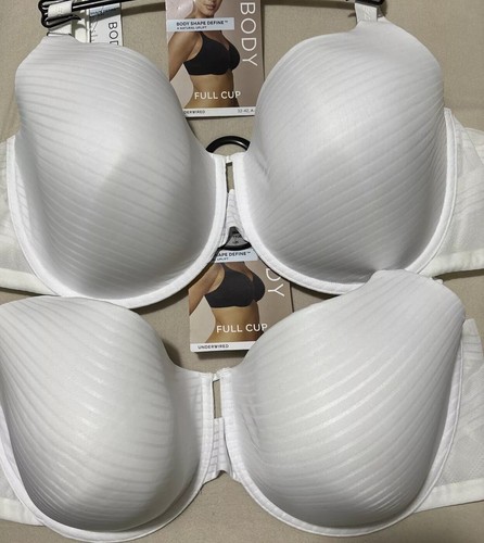 2X M&S BODY SHAPE DEFINE UNDERWIRED NATURAL UPLIFT FULL CUP Bra In WHITE 42D - Picture 3 of 9