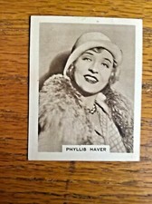 BAT cigarette card: Celebrities of Film and Stage no. 41 Phyllis Haver