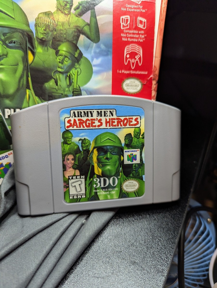 Army Men: Sarge's Heroes【中古美品・完品・N64北米版】 Army Men: Sarge's Heroes【中古美品・完品・N64北米版】