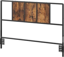 Full Size Headboard Only, Metal Headboard with Adapters, Minimalist Industrial S