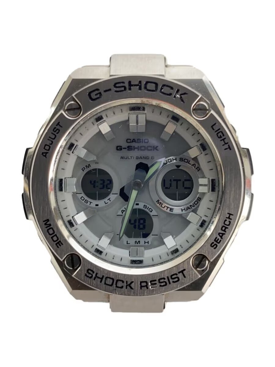 CASIO G-SHOCK GST-W110D-7AJF Silver Stainless Steel Solar Digital