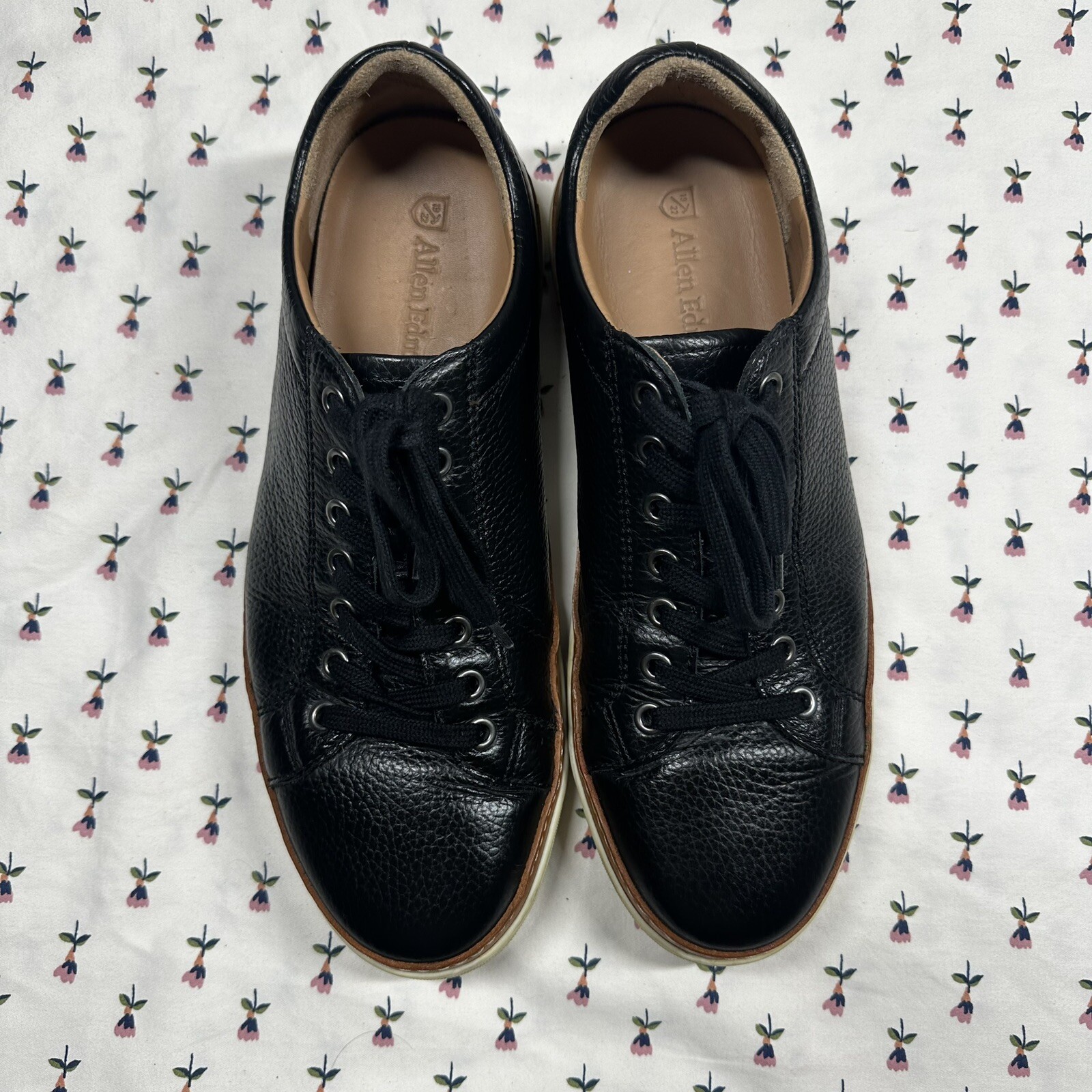 SAOLA Allen Edmonds Sneakers Porter Derby Nero Pelle 50995 Uomo Taglia 8 5D