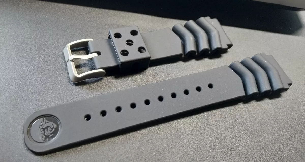 MOD SEIKO CINTURINO FLAT VENT Z22 NERO 22MM wave eBay
