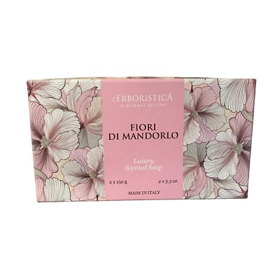 L'Erboristica D'Athena Fleurs D'Amandier Seife Parfumé De Luxe 2x150 Gr