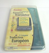 Vintage Franklin 5 Language European Translator New In Sealed Package Bin S