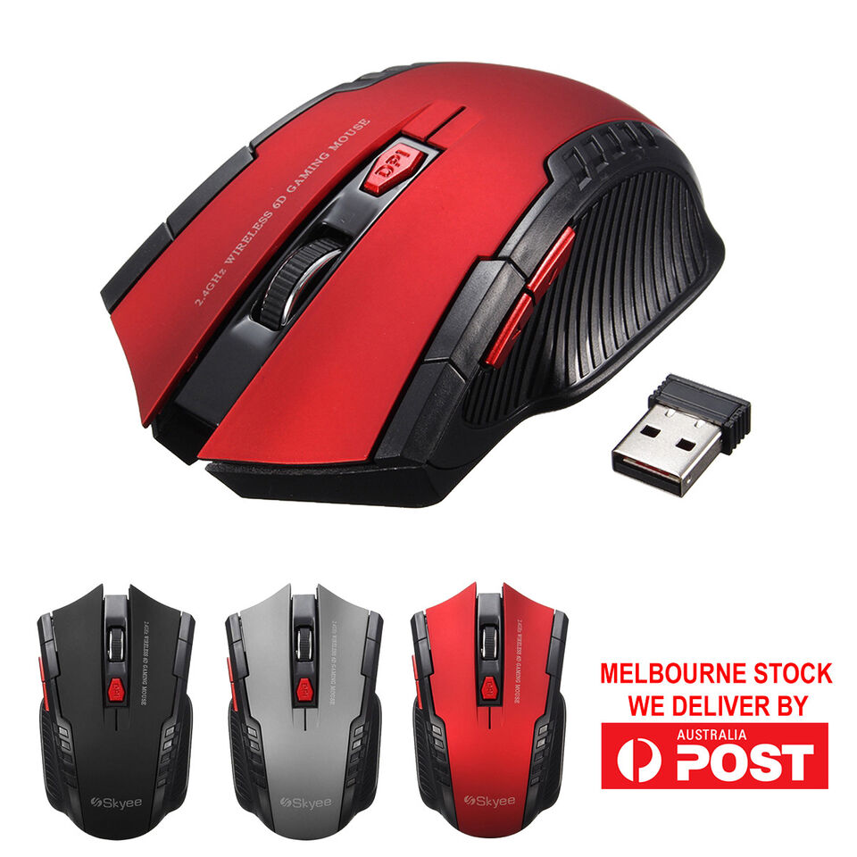 2.4GHz 6D 2000 DPI USB Wireless Optical Gaming Mouse Mice for Laptop Desktop PC