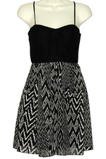 Juniors Small Party Dress NEW Padded Bust Trixxi Cocktail NYE 5/6 Black 5 6 S