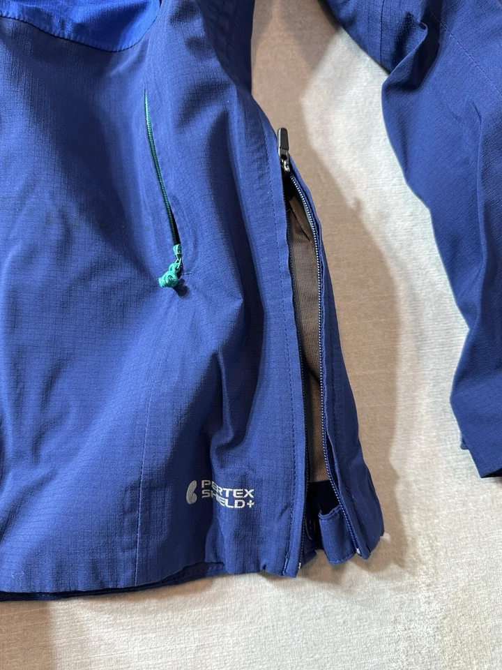 Chaqueta Salomon Advanced Skin con capucha impermeable para mujer XS azul cremallera completa azul Foto 4 de 4