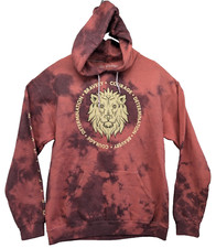 Harry Potter Gryffindor House Red Tie-Dye Hoodie Red Black Unisex Medium