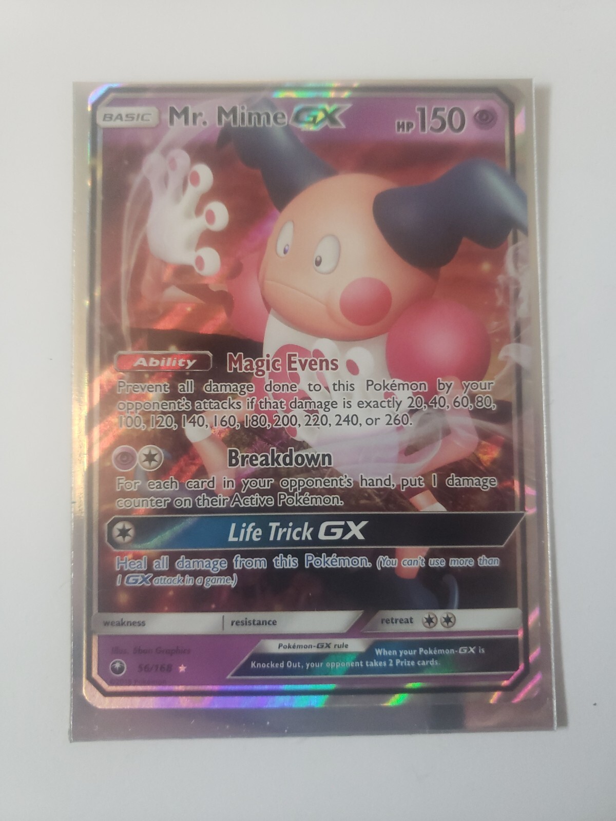 Mr. Mime GX Ultra Rare - 56/168 Celestial Storm - Pokemon TCG ! 
