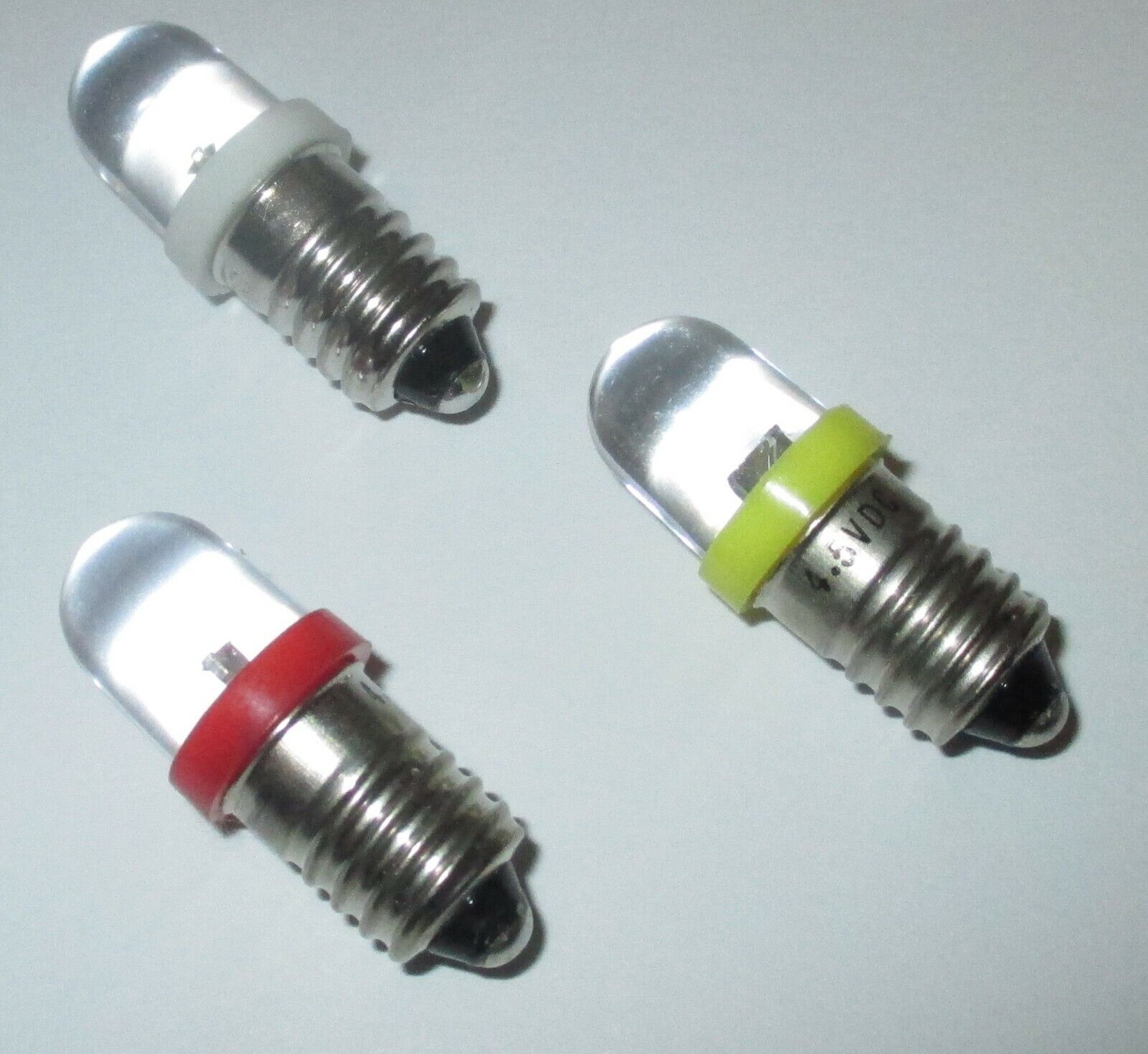 LED Screw Bulb 上質 【受注生産品】 3 5-4 5 Volt selection: E10 Red Y Clear Sockets