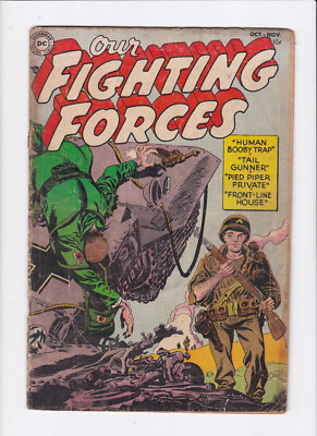 OUR FIGHTING FORCES #1 [1954 GD] ''HUMAN BOOBY TRAP''