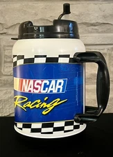 NASCAR Racing Travel Handle Mug Cup 64oz.  Whirley PA USA 90'S Rare New Unsealed