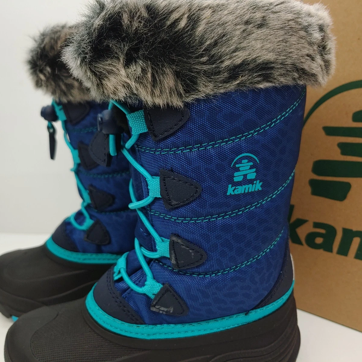 Girls teal snow clearance boots