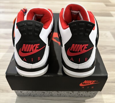 Air Jordan 4 Retro Fire Red 2020 Mens DC7770-160 White Black Red