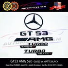 GT53 AMG TURBO 4MATIC+ Plus Star Emblem Black Badge Combo Set for Mercedes X290