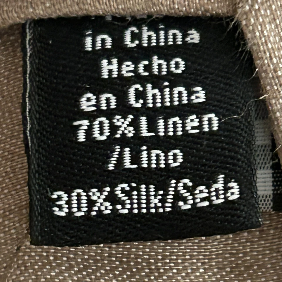 Ben Sherman Linen and Silk Taupe Tie - Image 3 of 4