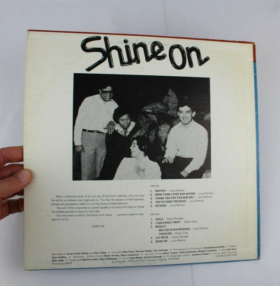 SOUNDS OF PRAISE SHINE ON LP 12" VINYL RECORD CHRISTIAN XIAN PRIVATE PRESS - Image 4 of 4